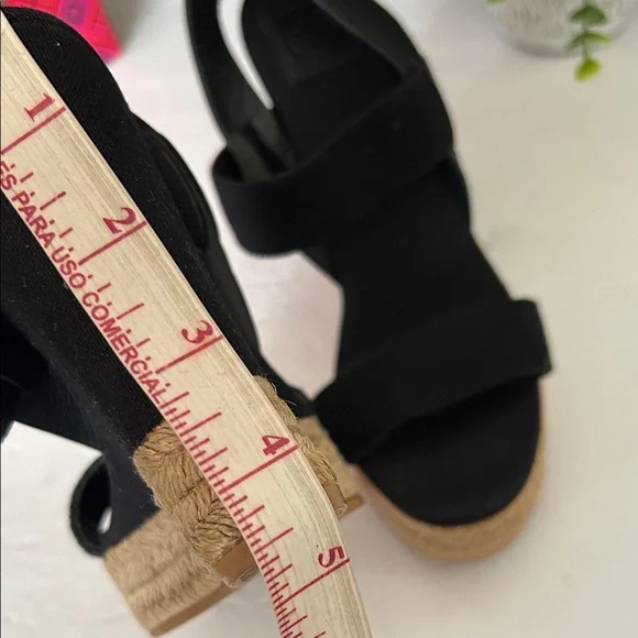 Tory Burch Black Espadrille Wedges - Picture 10 of 15